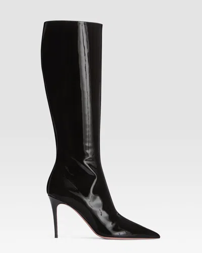 Paris Texas Patent Leather Boot In Black