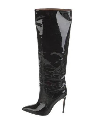 Pre-owned Paris Texas Patent Leather Boots In Black