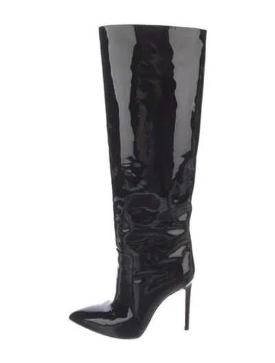 Pre-owned Paris Texas Patent Leather Boots In Black