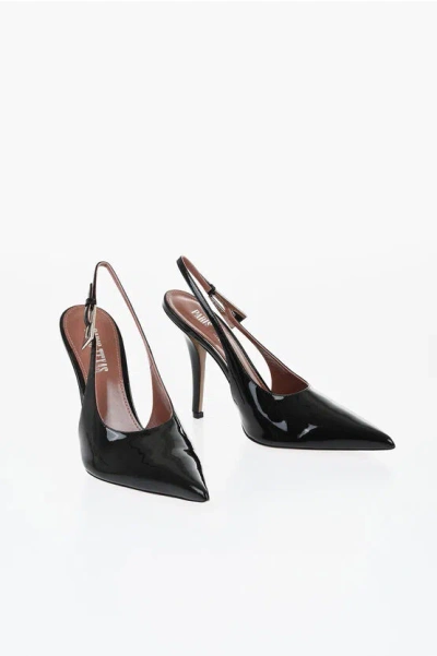 Paris Texas Patent Leather Jessica Slingbacks With Stiletto Heel 11cm In Black