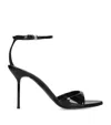 Paris Texas 90mm Lidia Leather Ankle Strap Sandals In Black