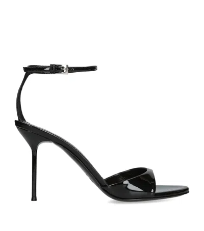 Paris Texas Patent Leather Lidia Heeled Sandal 90 In Black
