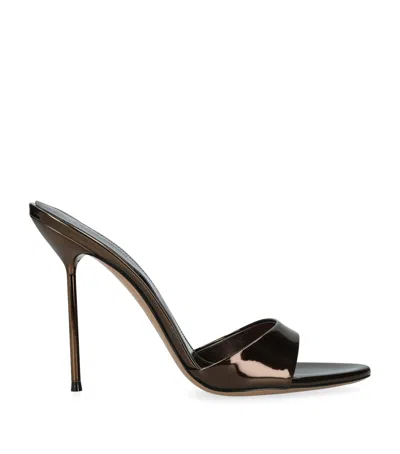 Paris Texas Patent Leather Lidia Mules 105 In Brown