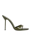 Paris Texas Patent Leather Lidia Mules 105 In Green