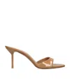 Paris Texas Patent Leather Lidia Mules 70 In Beige