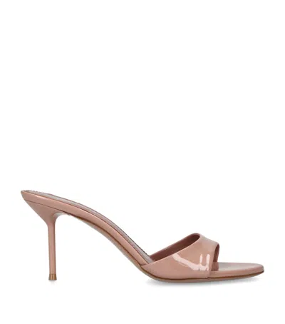 Paris Texas Patent Leather Lidia Mules 70 In Brown