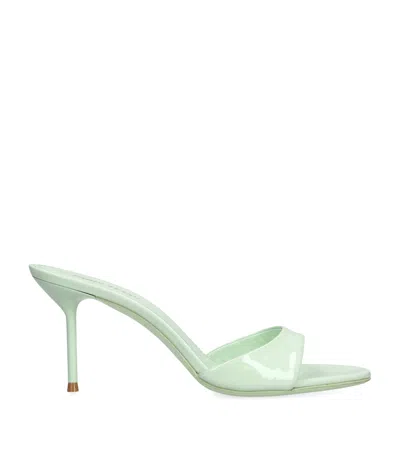 Paris Texas Patent Leather Lidia Mules 70 In Green