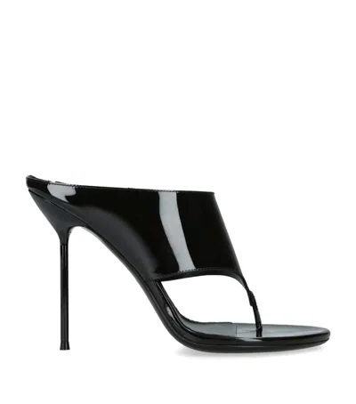 Paris Texas Patent Leather Lidia Sandals 105 In Black