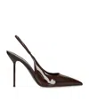Paris Texas Patent Leather Lidia Slingback Pumps 105 In Brown