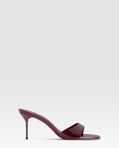 Paris Texas Patent Leather Mule In Red