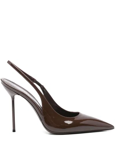 Paris Texas Patent Leather Pumps In Brown