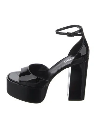 Pre-owned Paris Texas Patent Leather Sandals In Black