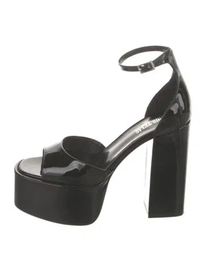 Pre-owned Paris Texas Patent Leather Sandals In Black