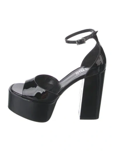 Pre-owned Paris Texas Patent Leather Sandals In Black