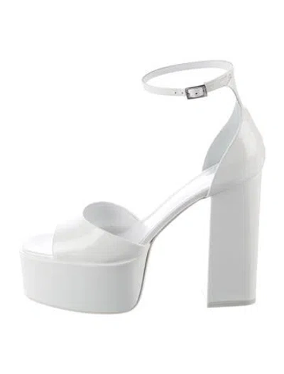 Pre-owned Paris Texas Patent Leather Sandals In White