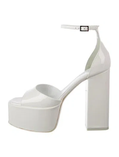 Pre-owned Paris Texas Patent Leather Sandals In White