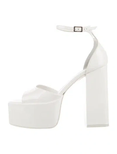 Pre-owned Paris Texas Patent Leather Sandals In White