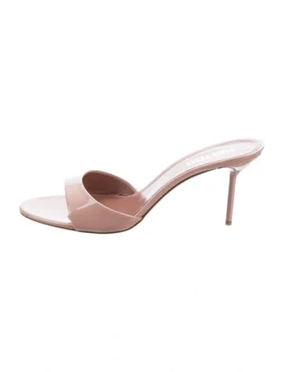 Pre-owned Paris Texas Patent Leather Slides W/ Tags In Pink