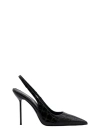 PARIS TEXAS PATENT LEATHER SLINGBACK WITH CROCO PRINT