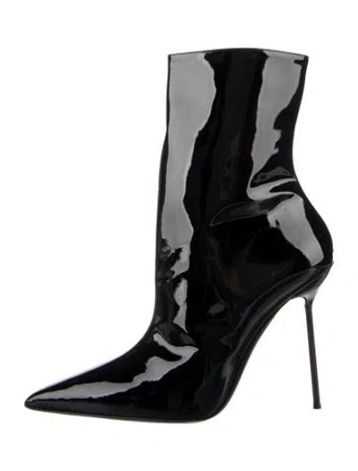 Pre-owned Paris Texas Patent Leather Sock Boots In Blue