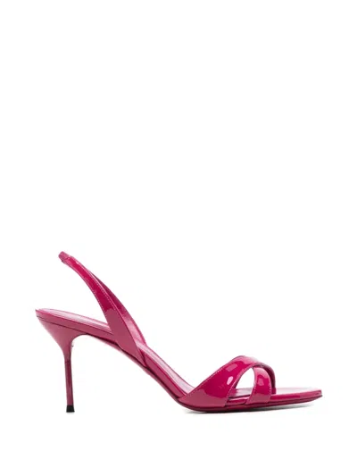 Paris Texas Patent Slingback Sandals In Pink