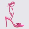 Paris Texas Pink Suede Holly Nicole Sandals In Pink Ruby