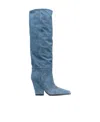 Paris Texas Pointed Boots In Blue