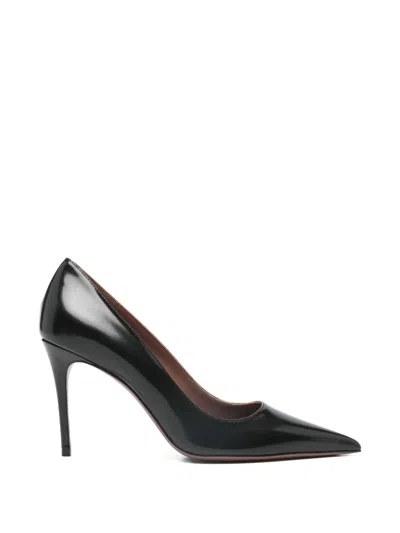 Paris Texas Vera 85 Black Leather Pumps In Multi
