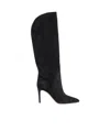 Paris Texas Pointed Toe Boots In Black