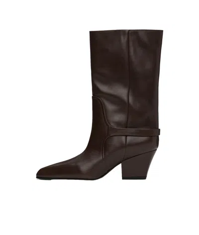 Paris Texas Pointed Toe Boots In Black