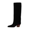 Paris Texas Pointed Toe Boots In Black
