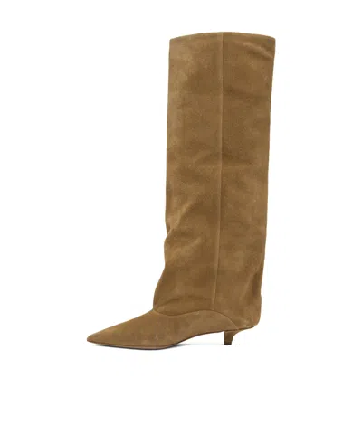 Paris Texas Beige Ines 35 Tall Boots In Desert