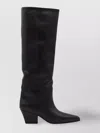 Paris Texas Pointed Toe Knee Length Block Heel Boots