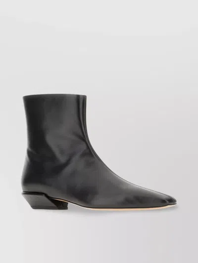 Paris Texas Pointed Toe Leather Ankle Boots