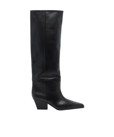 Paris Texas Pointed-toe Boots In Black