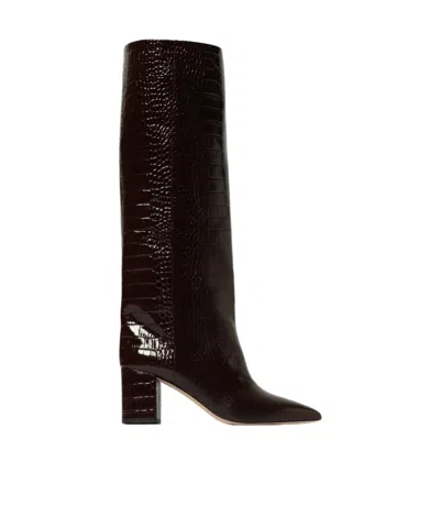 Paris Texas Pointed-toe Boots In Burgundy