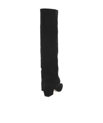 Paris Texas Pointed-toe Knee-high Boots In Black