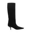 Paris Texas Pointed-toe Tall Boots In Black
