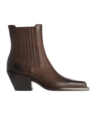 Paris Texas Pull-on Ankle Boots In Burgundy