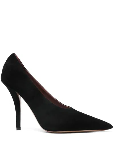 Paris Texas 110mm Suede Pumps In Black