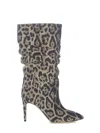 Paris Texas 90mm Cheetah Print Slouchy Boots In Maculato