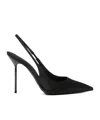 Paris Texas Slingback Pumps Pointed Toe Design In Black