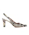 Paris Texas Python Print High-heeled Sandals In Multicolor