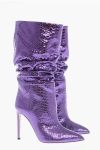 Paris Texas Woman Boot Purple Size 10 Soft Leather