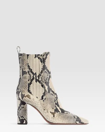 Paris Texas Python-print Ankle Boot In Neutral