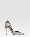 Paris Texas Python-print Pump In Neutral