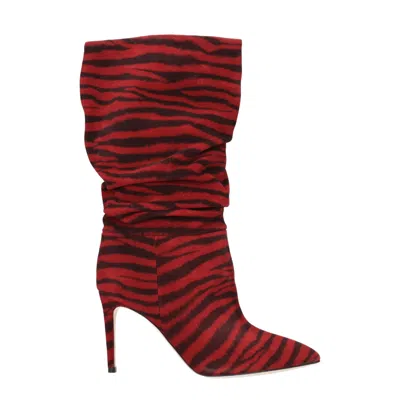 Paris Texas Red Leather Ankle