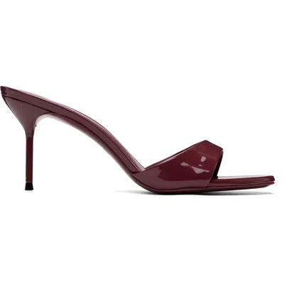 Paris Texas Red Lidia Mule 70 Heeled Sandals In Burgundy