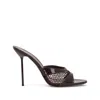 Paris Texas Womens Wine Lidia Patent-leather Heeled Mules Eur 36 / 3 Uk