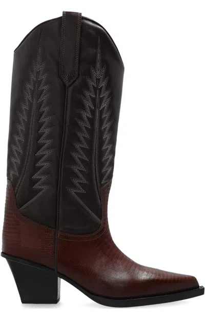 Paris Texas Rosario Boots In Brown